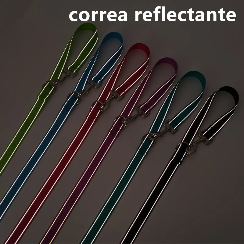 Correa para perro, correas dobles reflectantes para perros que caminan, correa de nailon para perros, correas multifunción para perros, accesorios de entrenamiento - imagen 4