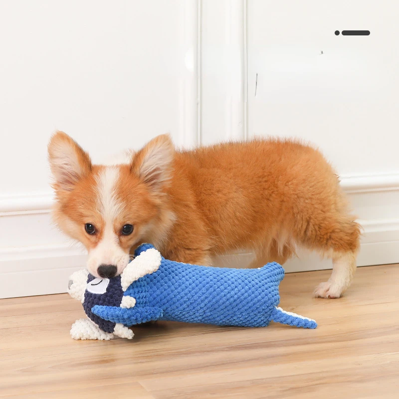Juguetes de dibujos animados de jade para mascotas, mordedura de terciopelo y arroz, rechinar dientes, limpiar dientes y hacer sonido, suministros para mascotas - imagen 4