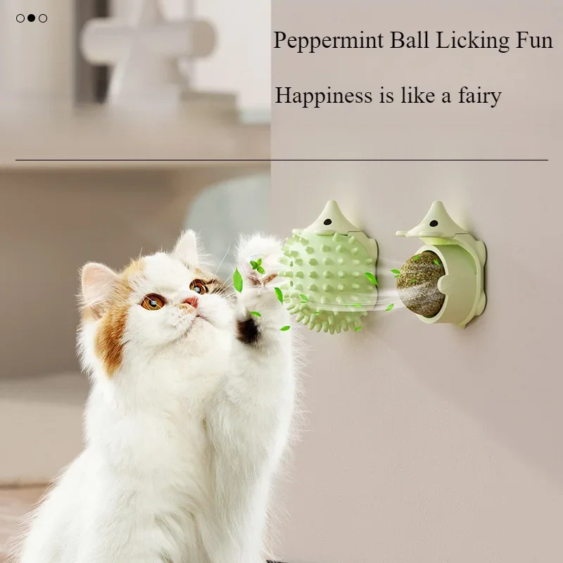 Bola de hierba gatera divertida para gatos, suministros para mascotas, juguetes interactivos para gatos - imagen 3