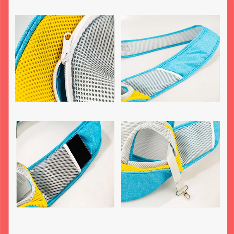 Bolsa de malla Oxford para viaje al aire libre, bolso de hombro de un solo hombro, para mascotas, 2023 - imagen 5