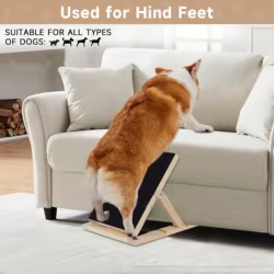 Tabla rascadora perros madera maciza – Dispensador golosinas retráctil