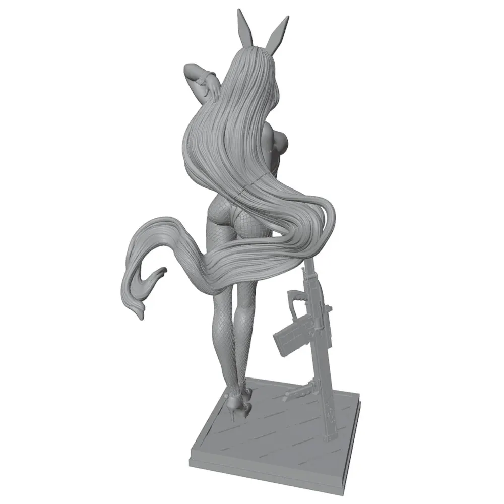 Figura anime 1/24 para colección – Miniatura GK sin pintar - imagen 4
