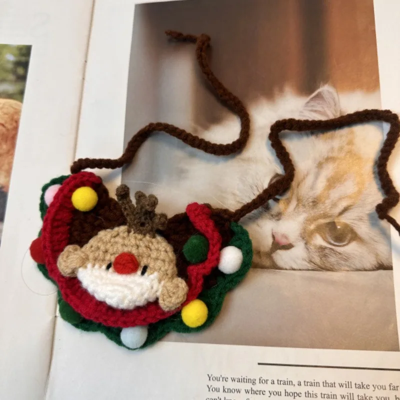 Toalla triangular para perro y gato, pañuelos clásicos de Navidad, Navidad, Acción de Gracias, bufanda para mascotas, baberos, pañuelo para vacaciones, Decoración de cumpleaños - imagen 2