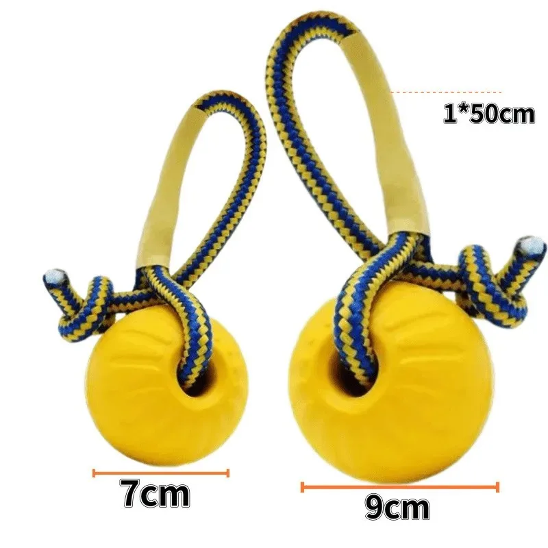 Bola de goma sólida indestructible de 7/9cm, entrenamiento para perros, juego de masticar, juguete para morder, juguetes interactivos para perros pequeños, medianos y grandes