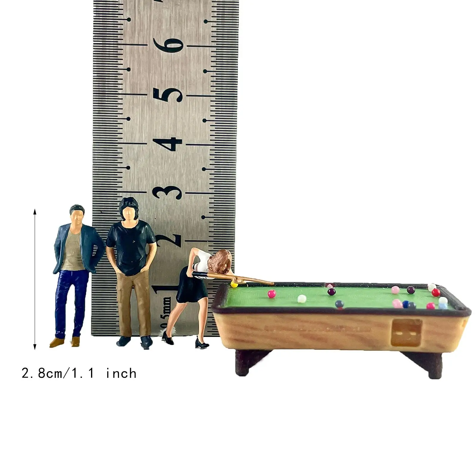 Mini Billiards Model Set Fairy Garden Layout Decoration 1:64 People Figure Model Miniatures Female Billiard Playing Dioramas Mini Billiards Model Set Fairy Garden Layout Decoration 1:64 People Figure Model Miniatures Female Billiard Playing Dioramas