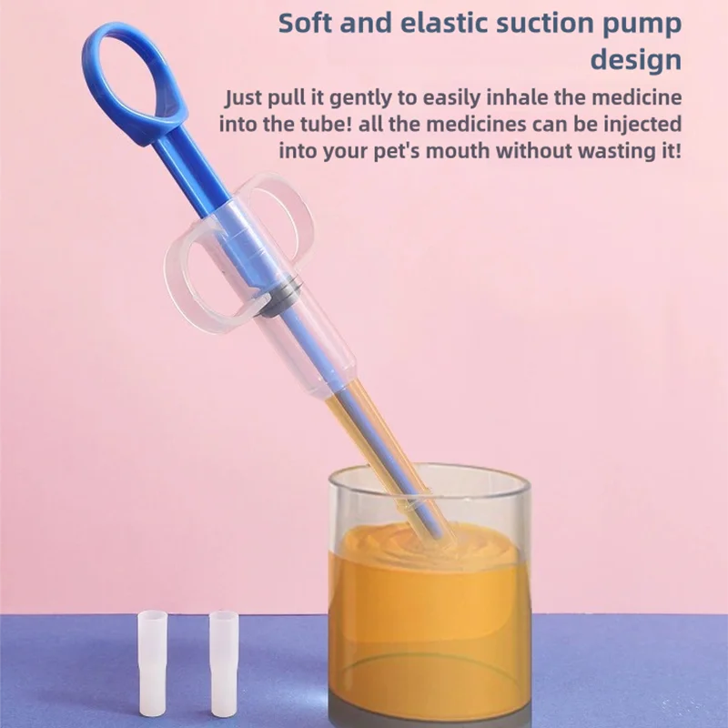 Alimentador de medicamentos de silicona propulsivo para mascotas, tableta líquida cómoda para perros y gatos, Universal, seguro, fácil de limpiar y usar repetidamente, 1 ud. - imagen 5