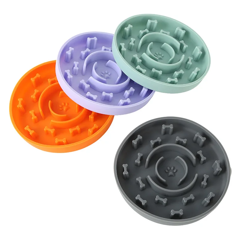 Alimentador lento, cuencos para perros, laberinto de silicona, tazón de succión de alimentos, alimentadores, rompecabezas para mascotas, estera para lamer para alimentar a los gatos de tamaño de raza - imagen 5