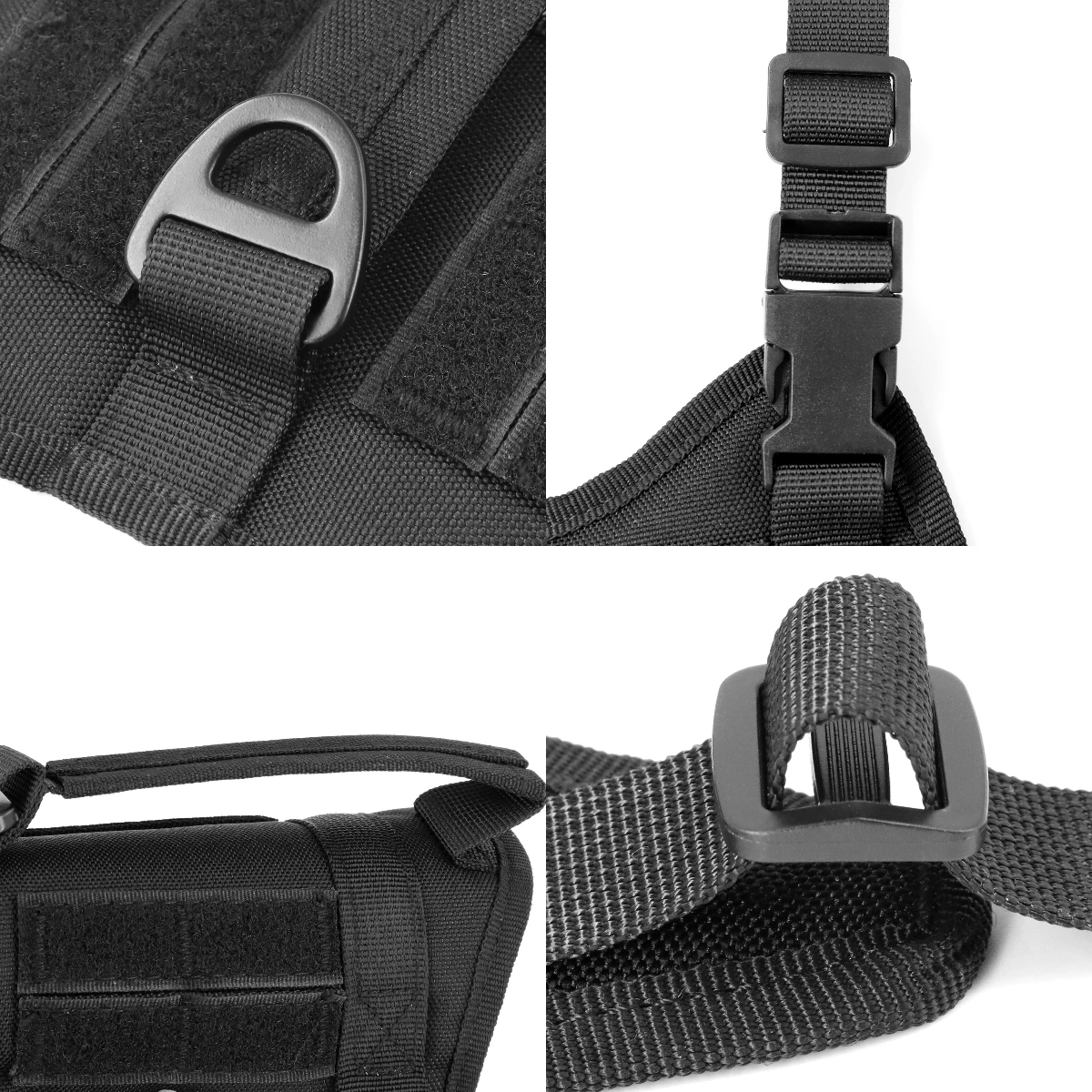 Arnés táctico para gatos antiescape, ajustable con asa y seguro - imagen 5