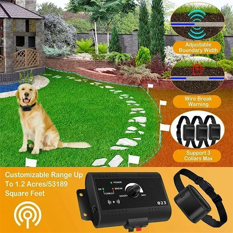 Transmisor ajustable de cerca eléctrica para mascotas