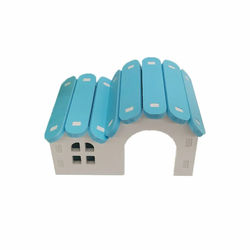 Casa de hámster para mascotas, cabaña de estar, diseño ventilado, paisajismo, erizo de ocio, oso dorado, rata - imagen 2