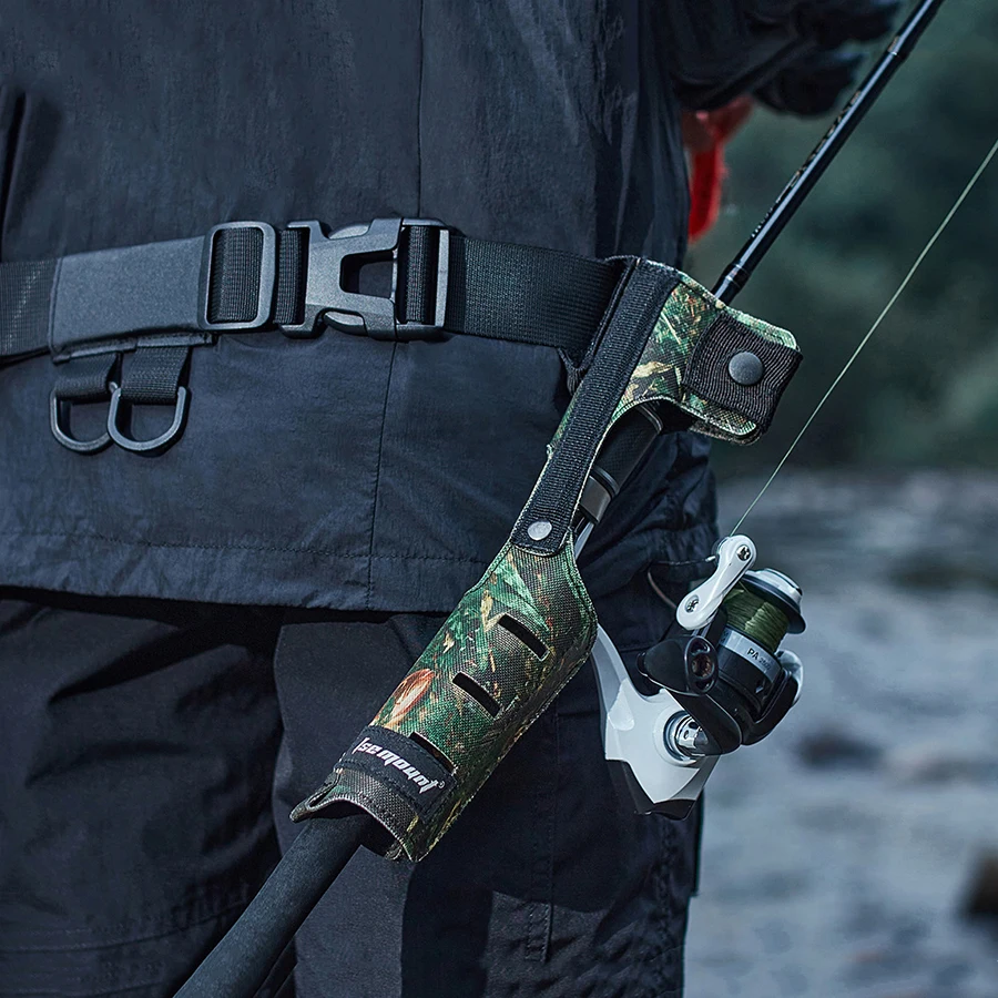 Protector de caña de pescar – Funda con clip y cinturón ajustable para perro - imagen 3