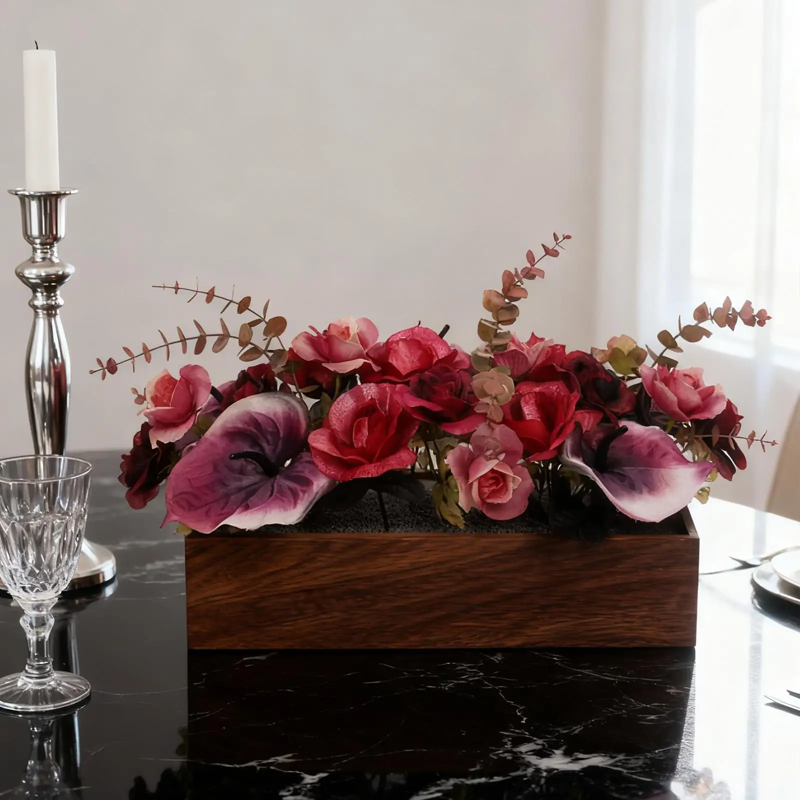 Regalo de flores artificiales en maceta, mini plantas en macetas, flores y vegetación, pequeñas flores artificiales DIY para mesa, dormitorio, manto - imagen 3