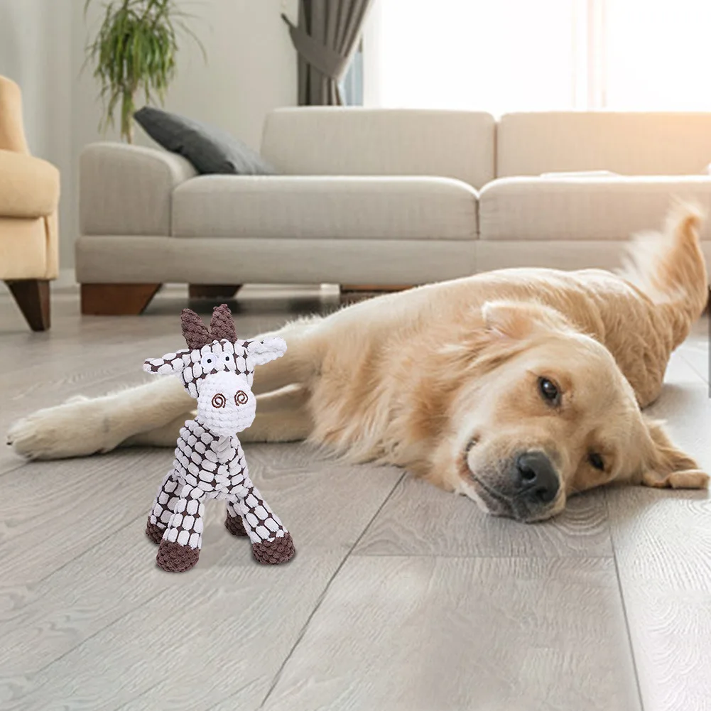 New Three-color Optional Dog Bite Sound Toy Funny Donkey Bite Resistant Grinding Teeth No Wound Nose Pet Plush Toy - imagen 2