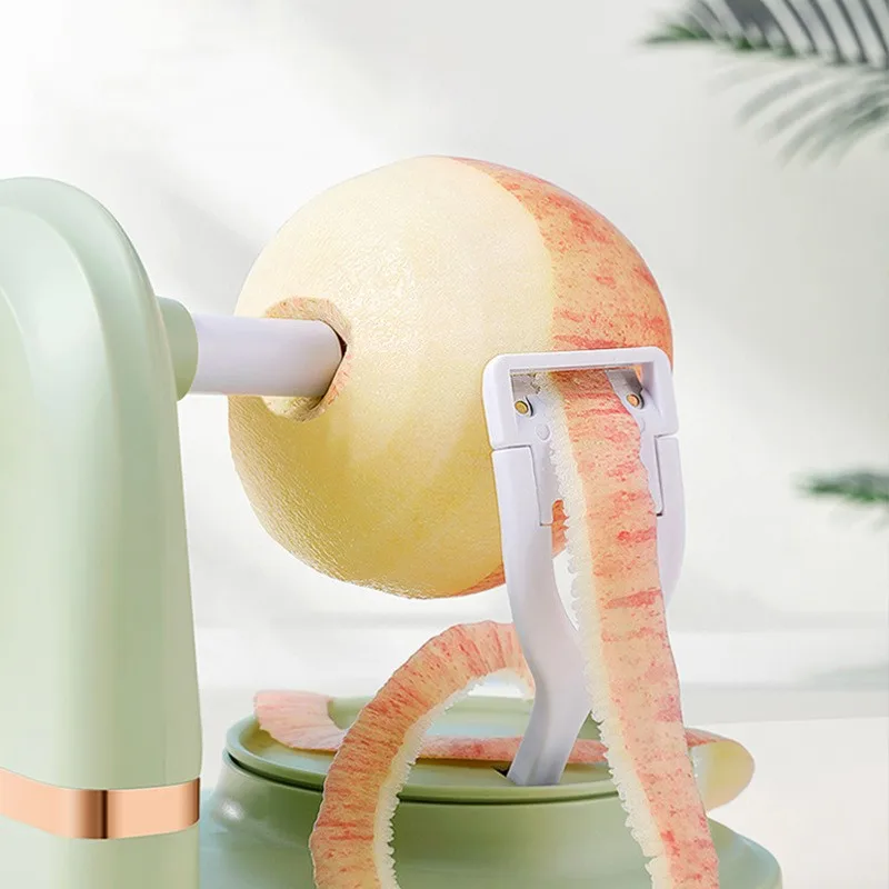 Máquina peladora de manzana con manivela, pelador de frutas para el hogar con cortador de manzana, peladora de verduras, utensilios de cocina - imagen 4