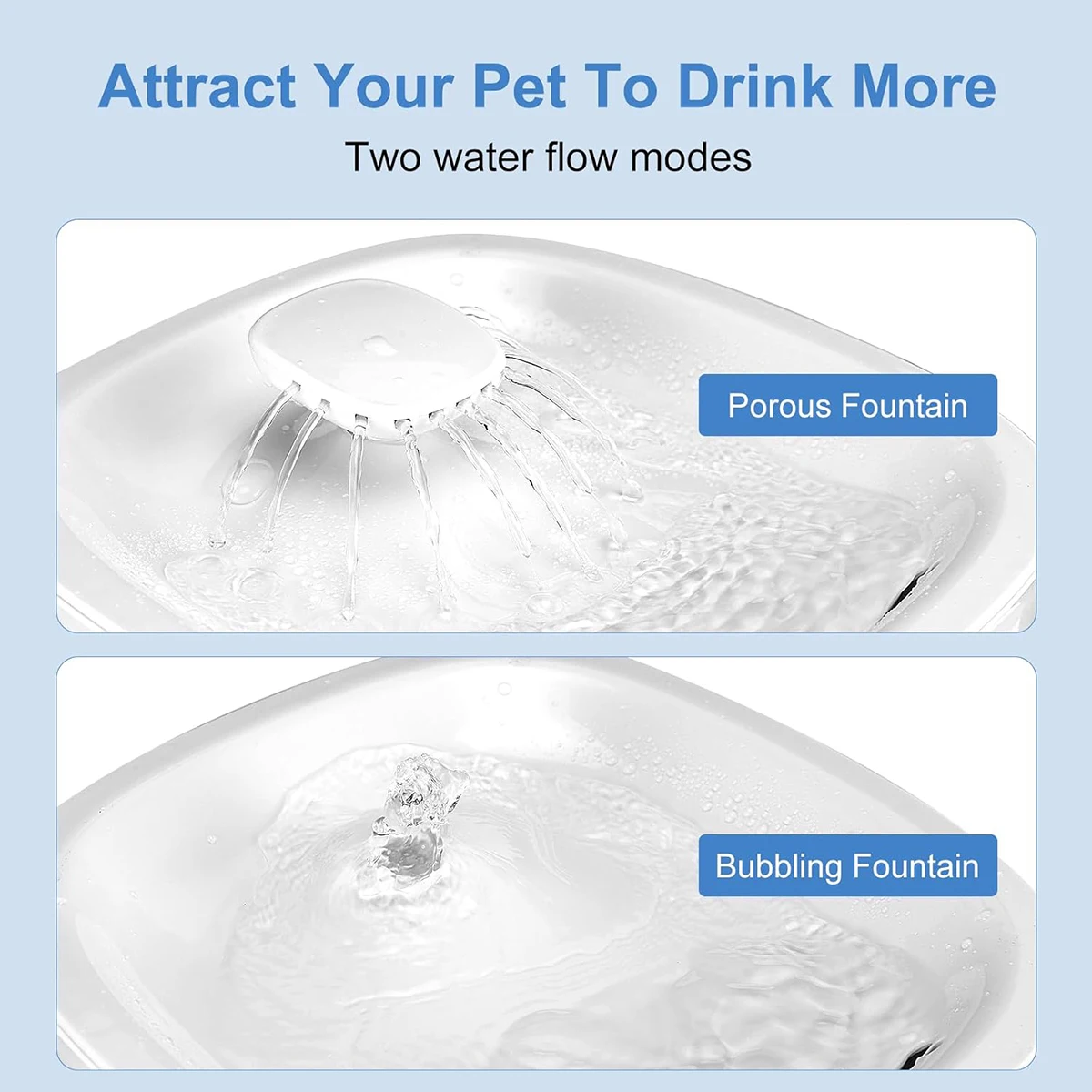 Fuente de agua automática 2 en 1 para gatos y perros - imagen 5