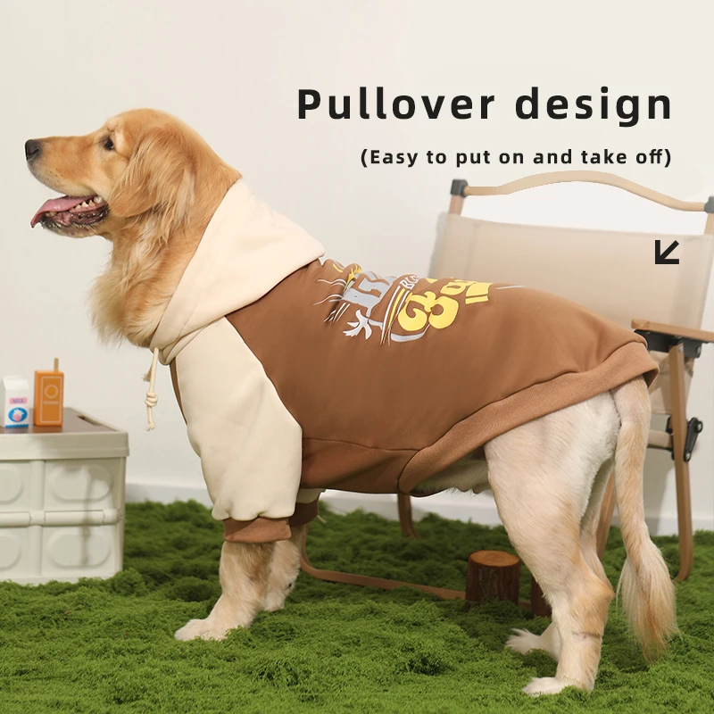 Ropa para perros HOOPET, modelos de otoño e invierno, perros Labrador, Border Collie, ropa para mascotas, suéter para perros grandes y de primavera, invierno - imagen 3