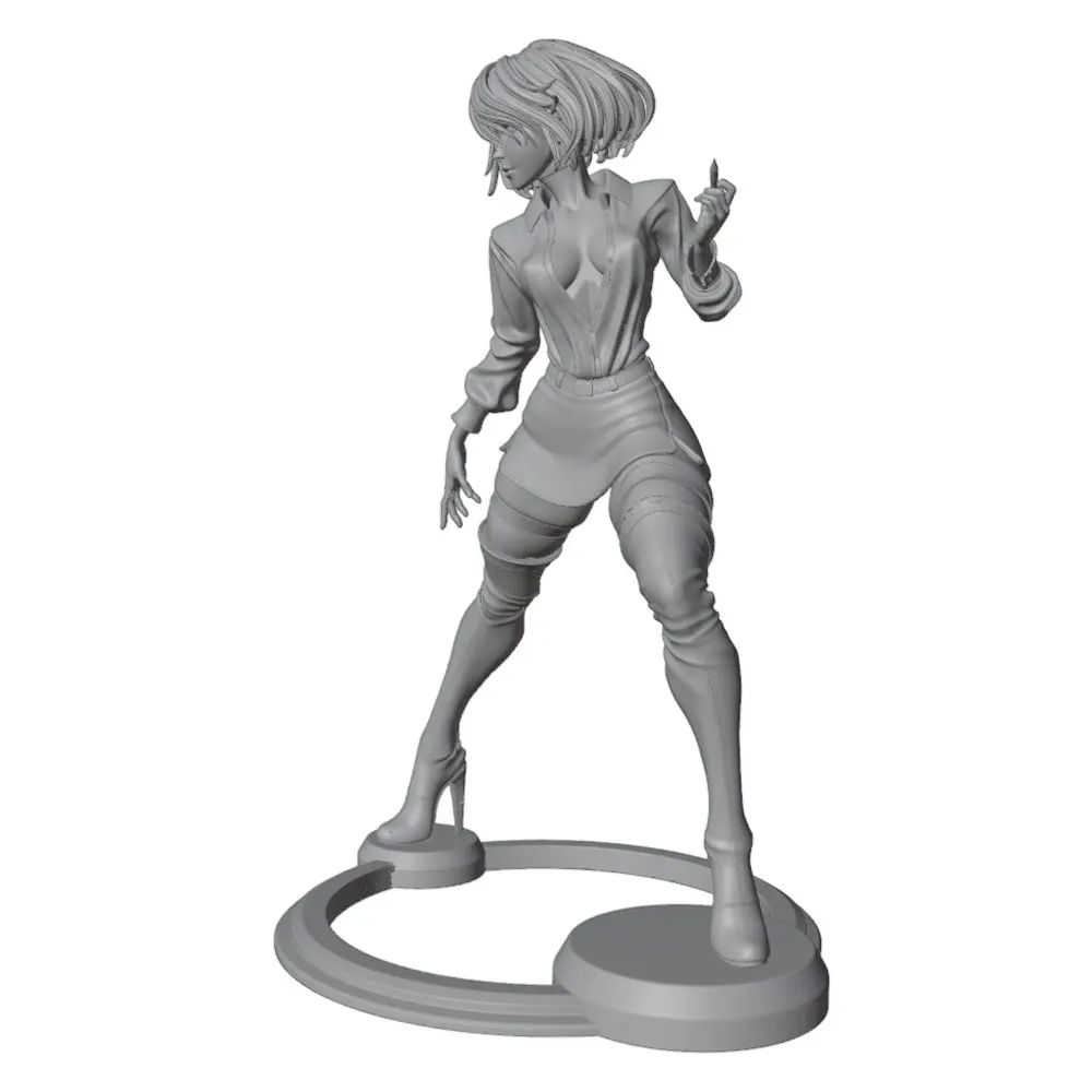 Kit figura gato resina sin montar ni pintar para coleccionistas - imagen 5