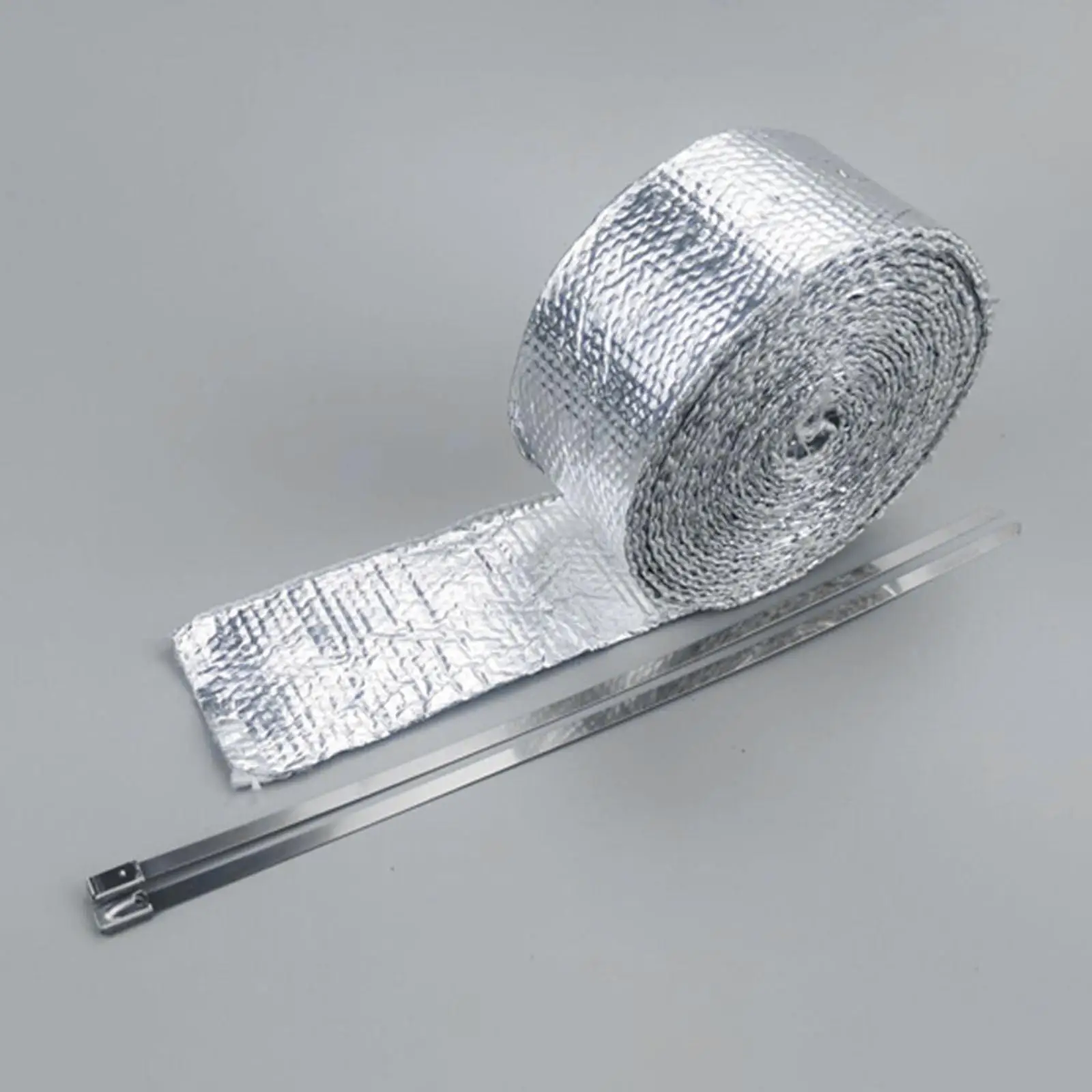 Fiberglass Aluminum Foil Double Sided Tape,Multipurpose Exhaust Heat Resistant Tape Self Adhesive for Repair Ductwork Dryer Vent