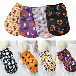 Disfraz Halloween chaleco sin mangas para perros y gatos