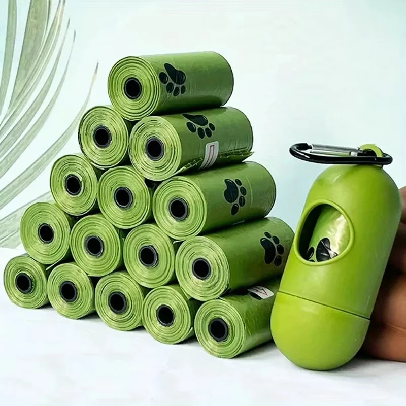 Bolsas gruesas para excrementos de perros, bolsa de basura a prueba de fugas para mascotas, para caminar al aire libre, 120 Uds./240 Uds.