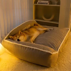 Cama acolchada lavable para perros y gatos – Suave y cómoda