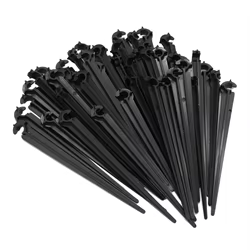 Ganchos en C para riego por goteo 4/7 mm - 100 uds