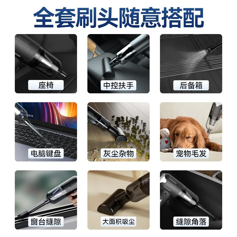 Aspiradora multifuncional para mascotas, Mini aspiradora pequeña inalámbrica de mano con alta potencia de succión para cenizas para el hogar - imagen 4