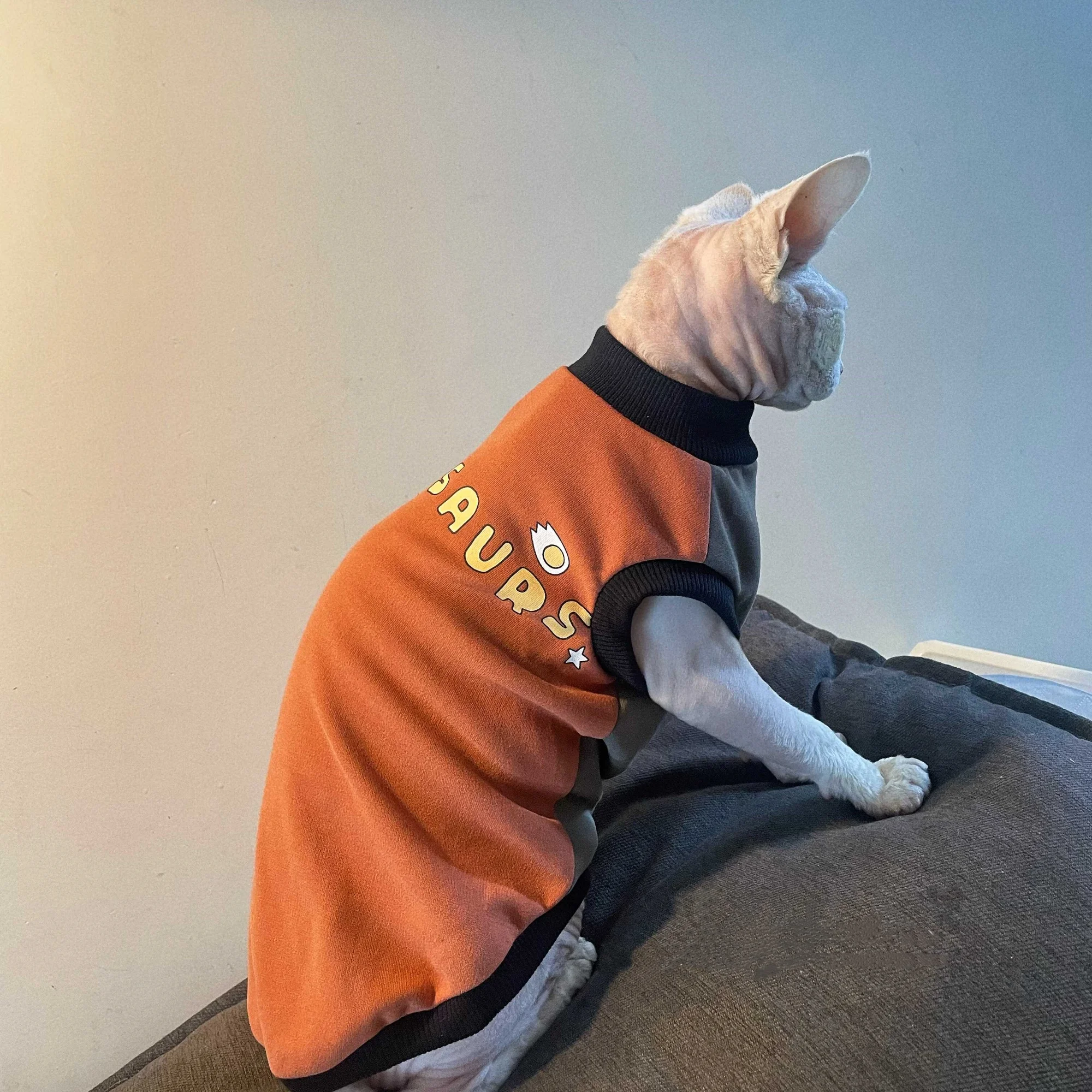 Chaleco abrigo invierno para gatos Sphynx y Devon Rex – Cálido suave