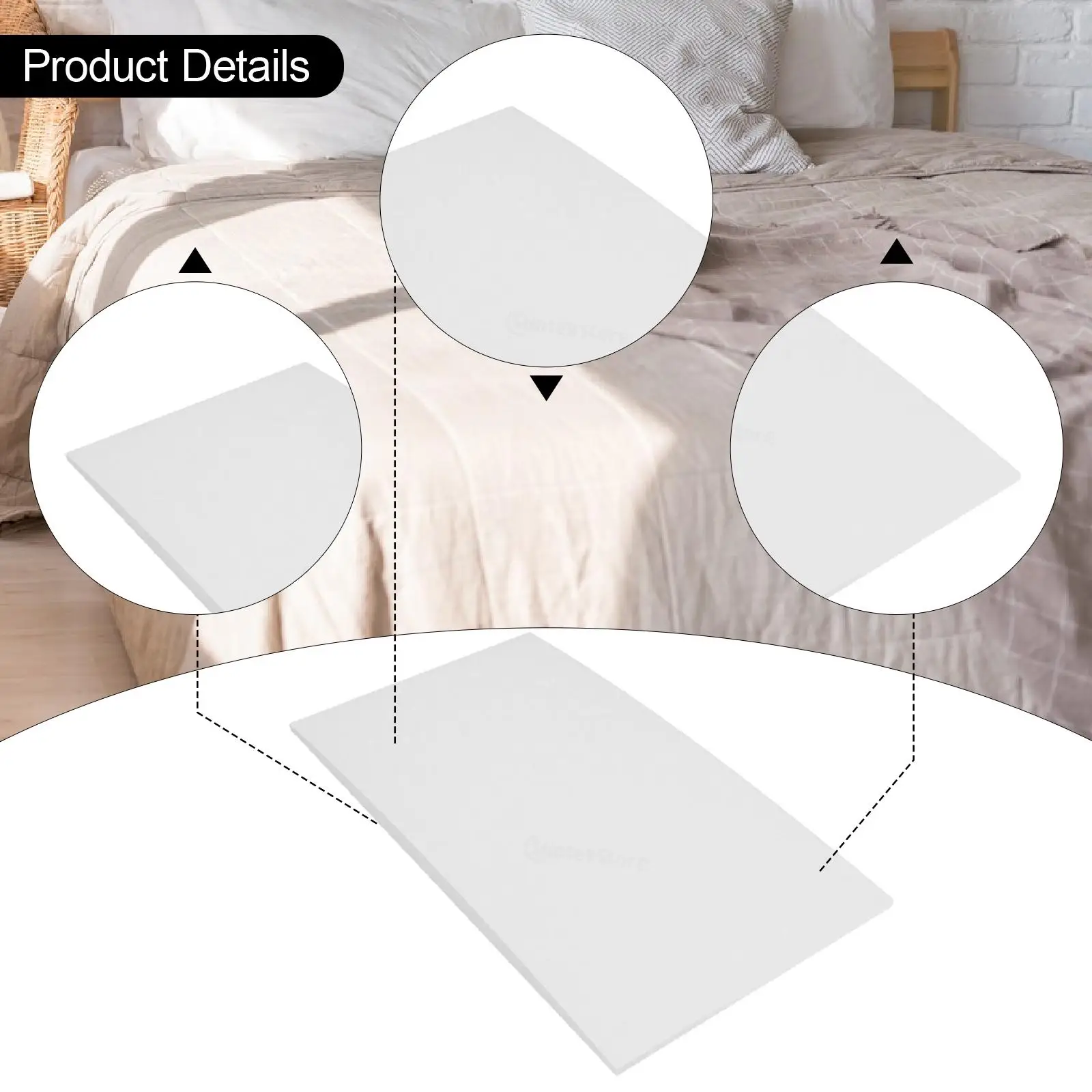 Soporte de colchón caído, tablero de soporte debajo del colchón, esponja de alta densidad debajo del Corrector de colchón para sofá - imagen 5