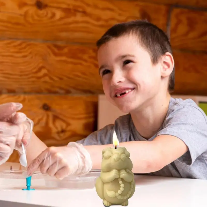 Moldes para hacer velas 3D, decoración de conejo de pascua, adornos hechos a mano DIY, molde para hacer velas de mesa de aromaterapia - imagen 5