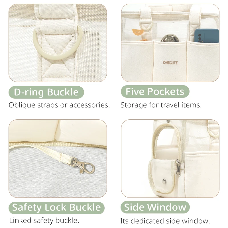 Mochila de viaje para mascotas, bolso de mano al aire libre para cachorros, estilo transpirable, suministros para perros Chihuahua, adecuado para mascotas pequeñas, Verano - imagen 5