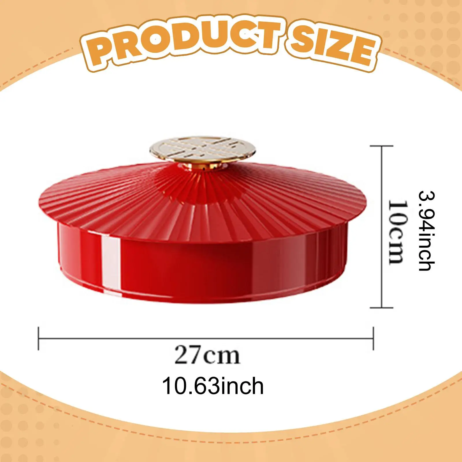 Divided Serving Tray with Lid PET PP Multipurpose Snack Organizer Decorative Round Tray for Home Parties Office