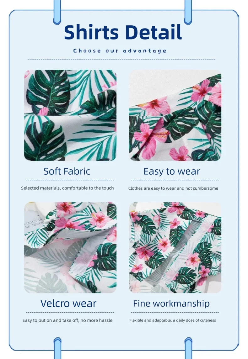 Camisa hawaiana para perro pequeño – Ropa fresca de verano - imagen 4
