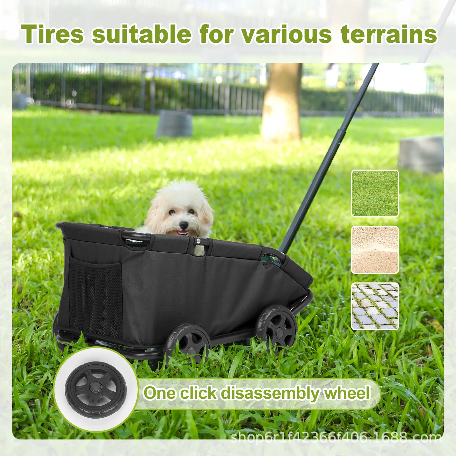 Cochecito plegable para perros pequeños – Paseos y viajes - imagen 3