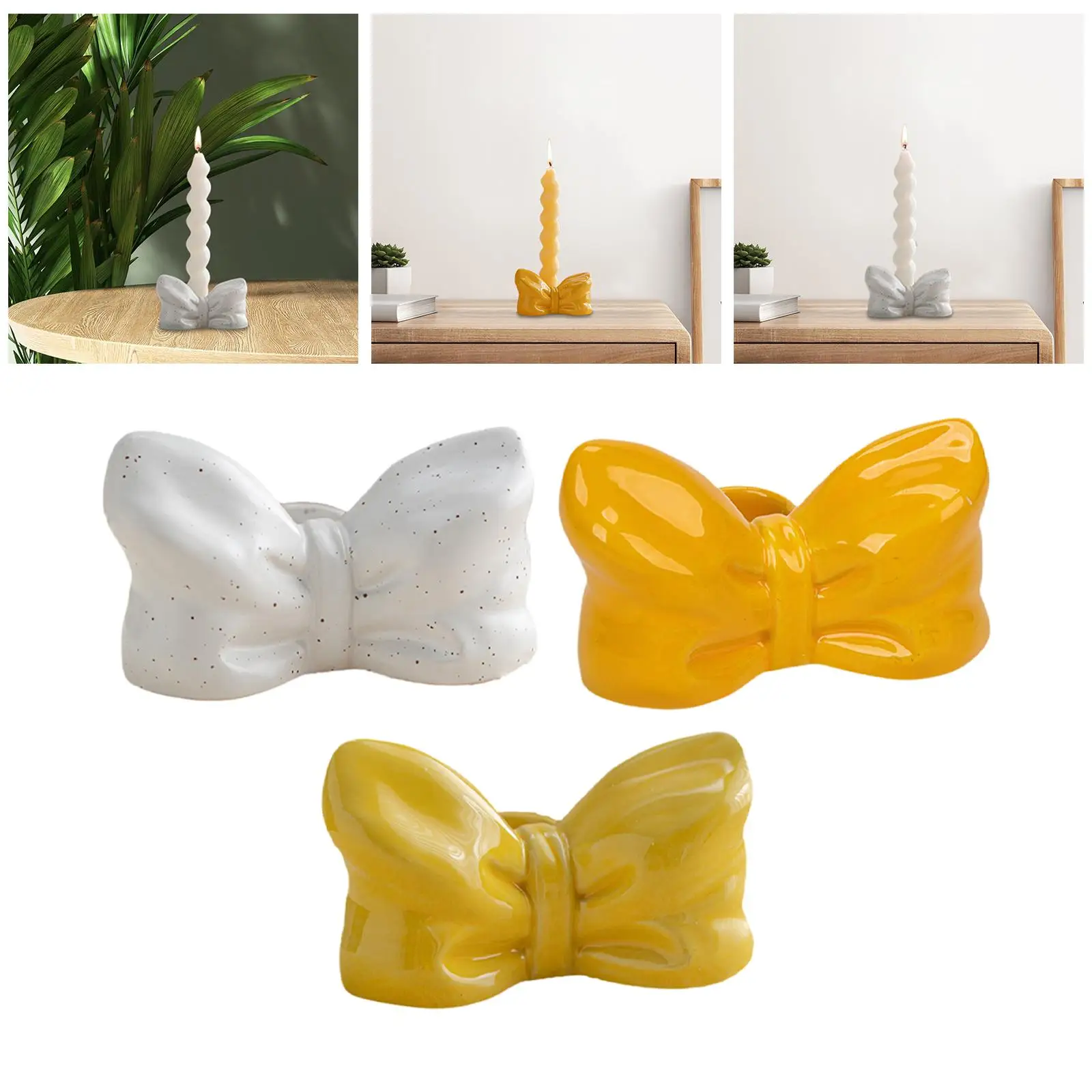 Portavelas, adorno de soporte de vela en forma de arco, candelabro para mantel de Acción de Gracias