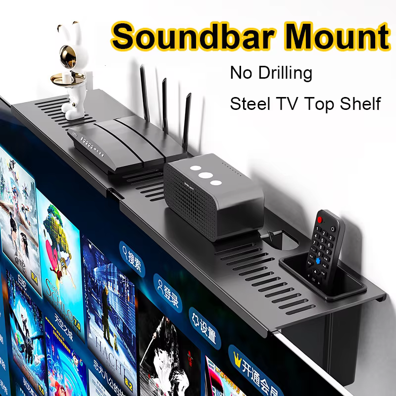 Soporte universal para barra de sonido sin perforar – Ahorra espacio