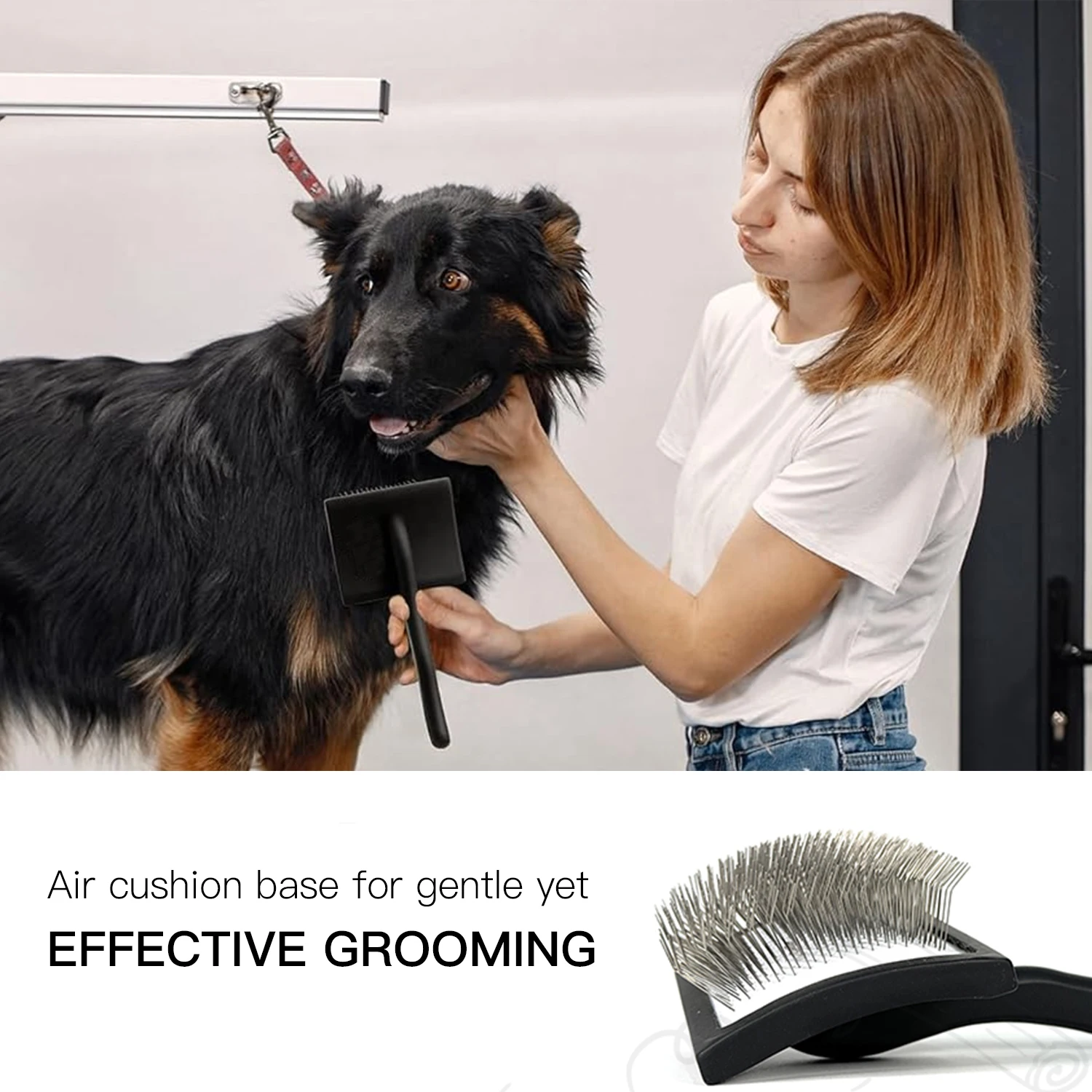 Cepillo para el cuidado de perros, cepillo para cortar perros, especialmente diseñado para palitos y garabatos, mezcla de pelusas, desenredar y demat, peine para perros - imagen 5