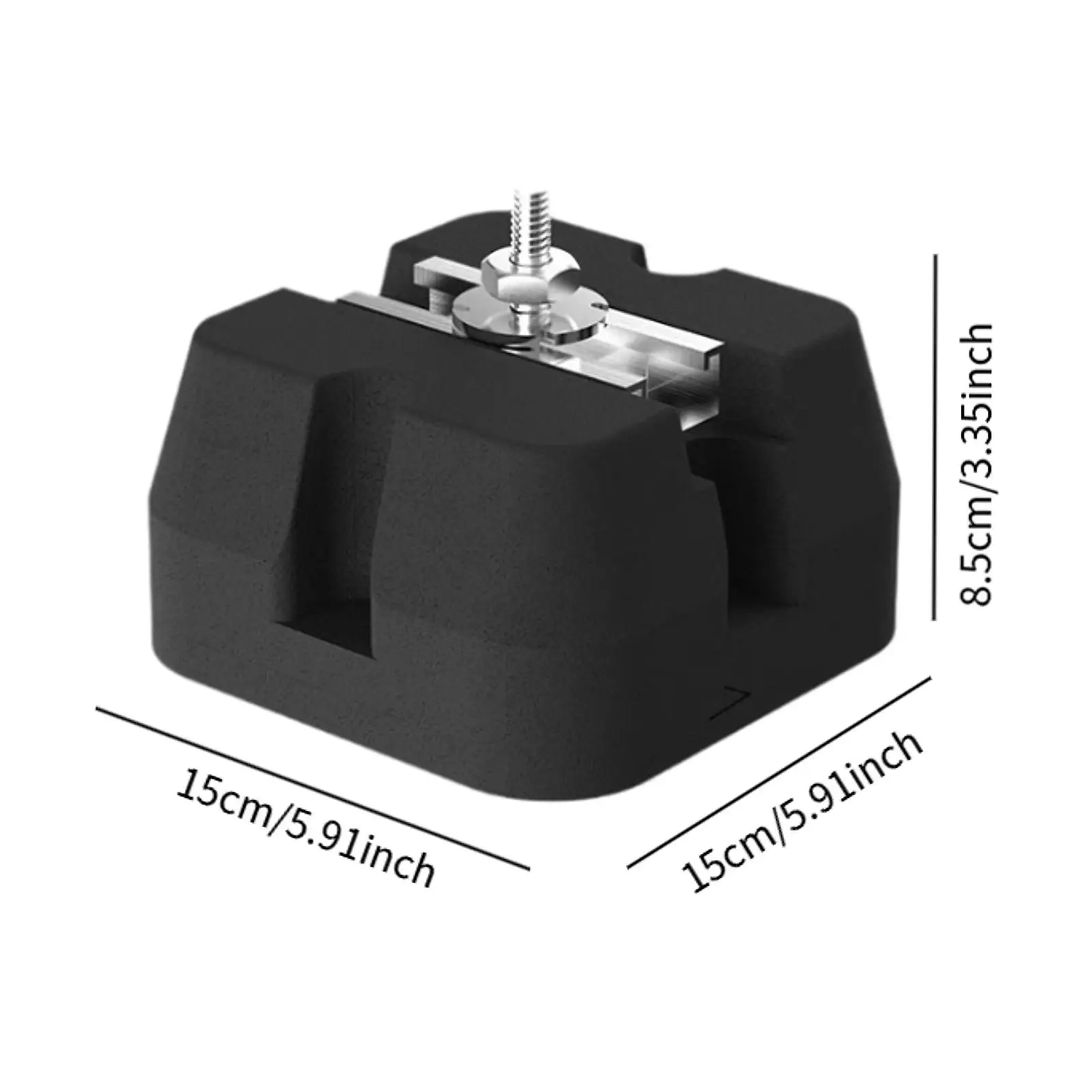 4x Air Conditioning Anti Vibration Pad Rubber Damper Practical Sturdy Anti Slip Shock Pads for Air Conditioner Replace Parts