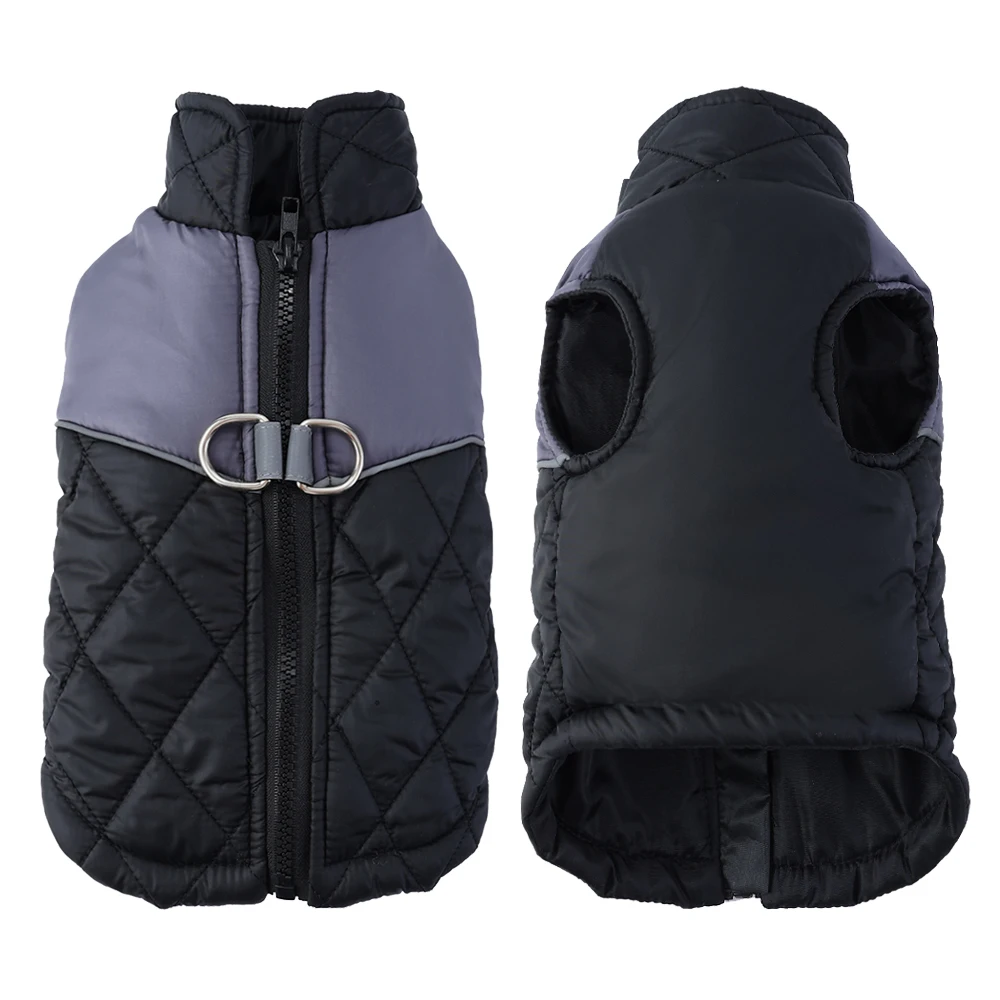 Ropa de invierno para perros grandes, chaqueta impermeable para mascotas, abrigo con anillo en D, ropa reflectante a prueba de viento para pastor alemán, disfraces - imagen 2