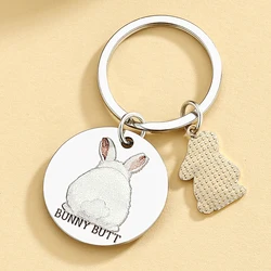 Llavero decorativo conejo para collares de gato y perro pequeño