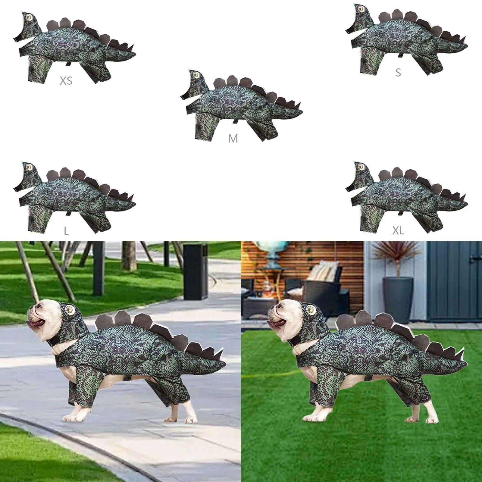 Dinosaur Dog Hoodie Soft Warm Jacket for Cat Puppy Small Medium Large Dog