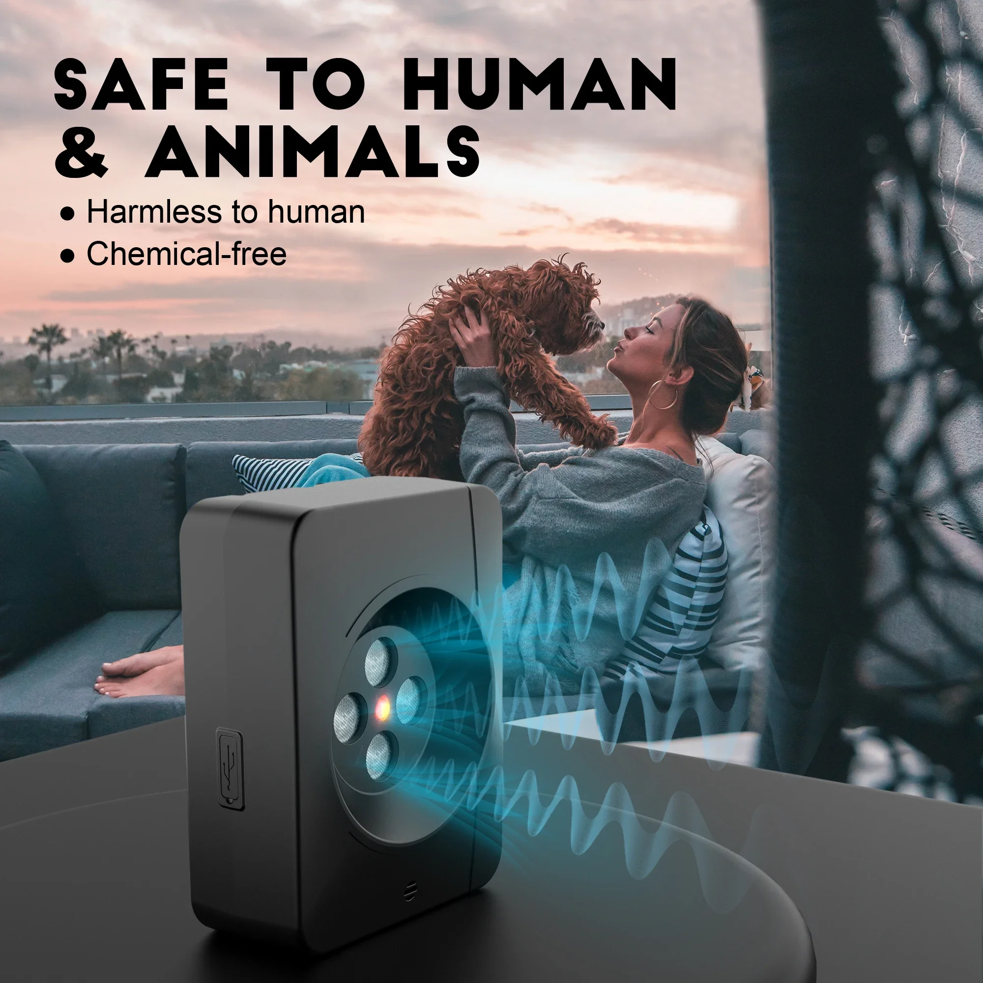 Dispositivo antiladridos, dispositivos de Control de ladridos para perros con 3 modos, disuasorio ultrasónico recargable para ladridos de perros, seguro para perros y personas - imagen 3