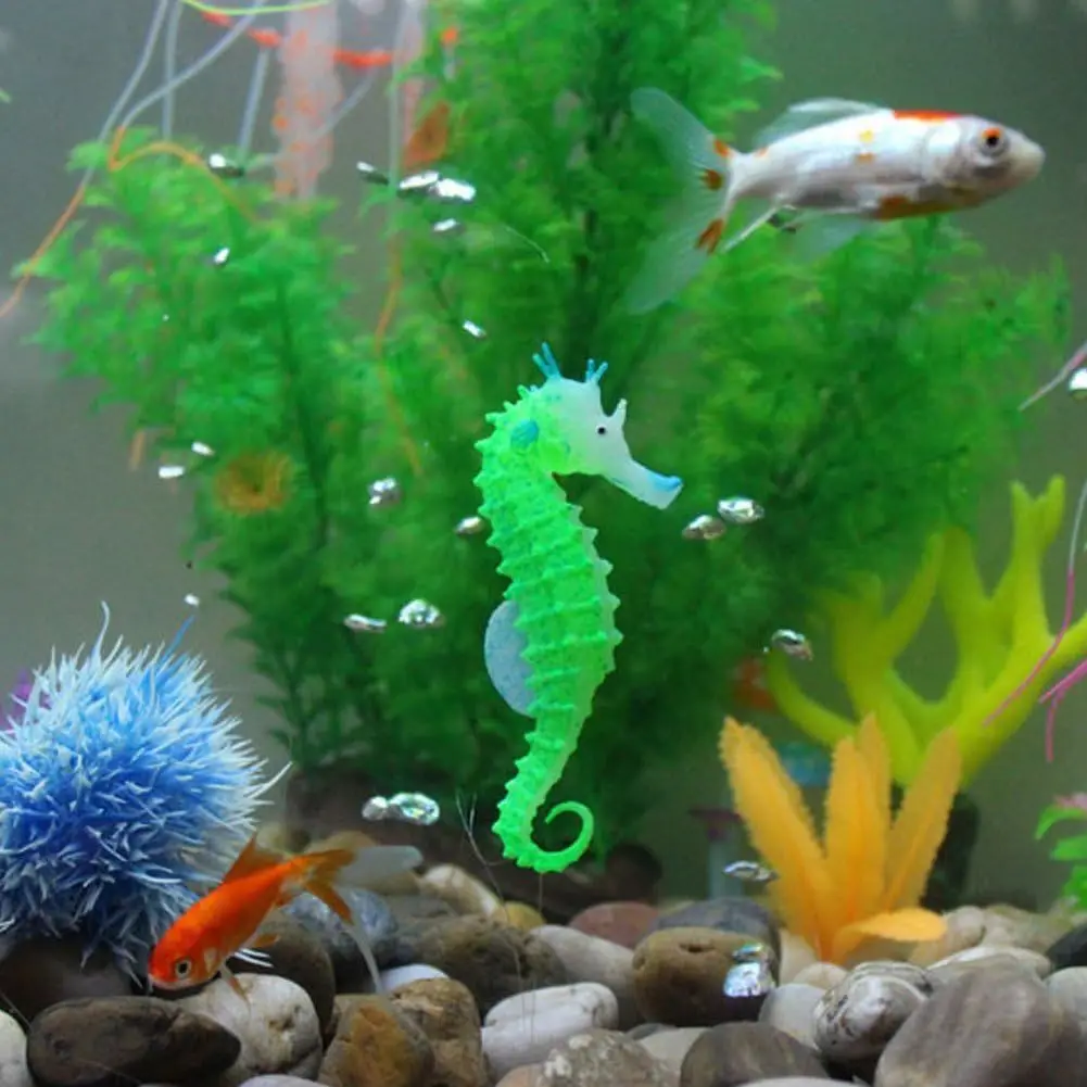 Decoración luminosa para acuario - Caballito de mar artificial - imagen 3