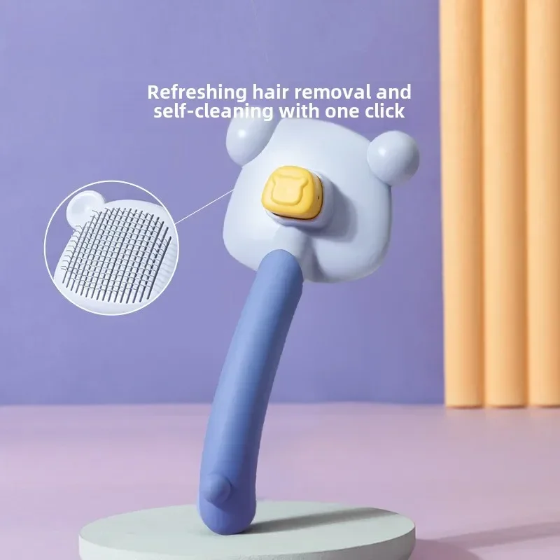 Peine para gatos para eliminar el pelo flotante, cepillo para mascotas, cepillo para perros, suministros para gatos - imagen 4