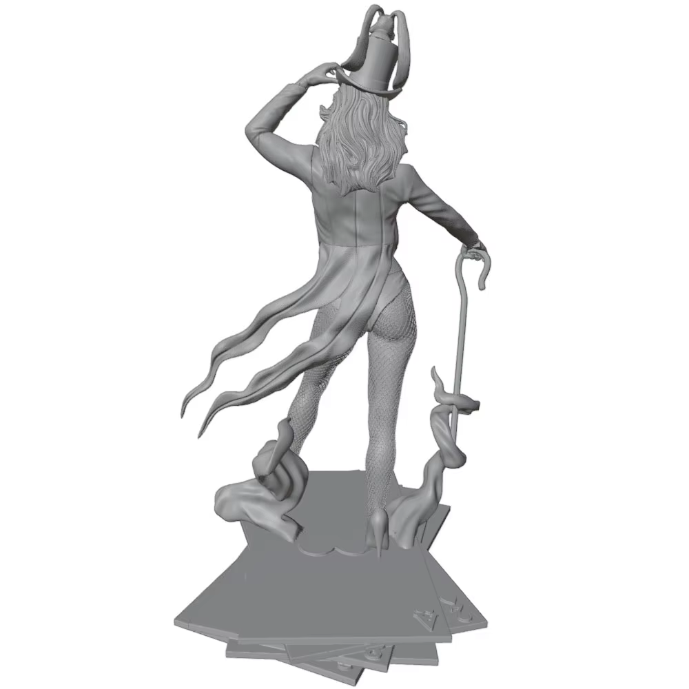 Kit de modelismo 1/24 – Figura de mago en resina sin montar ni pintar - imagen 2