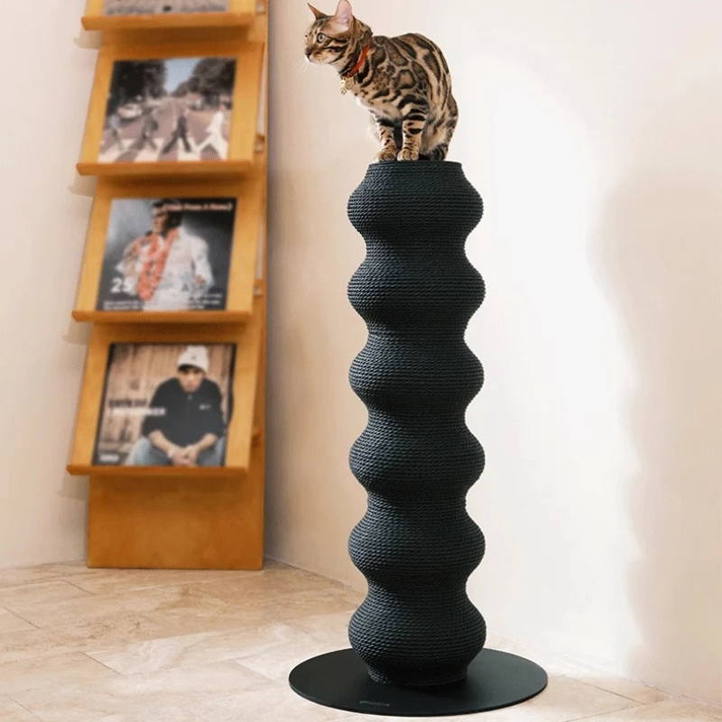 Tirador de lujo para gatos, árbol para gatos y gatitos, muebles creativos para gatos, torre rascadora de garras para suministros de Catnap extraíbles