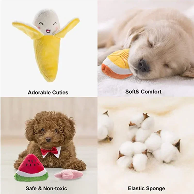 Juguetes chirriantes de peluche para perros pequeños y medianos, masticadores agresivos de hueso para mascotas, productos para gatos, accesorios para cachorros - imagen 4