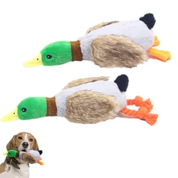 Juguete pato chirriador con cuerda para perros pequeños – Resistente a mordidas