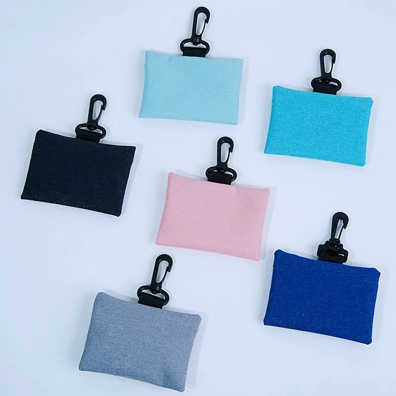 Dispensador de bolsas para excrementos de perros, soporte portátil para bolsas de excrementos, bolsas de basura colgantes para caminar para perros pequeños, dispensador de bolsas de aseo - imagen 3