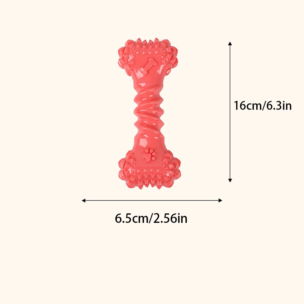 Juguete chirriante para huesos de perro, juguete para masticar para limpieza de dientes molares para perros, suministros interactivos para mascotas Boredom Buster, - imagen 5